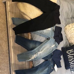 3 pairs of skinny maternity jeans